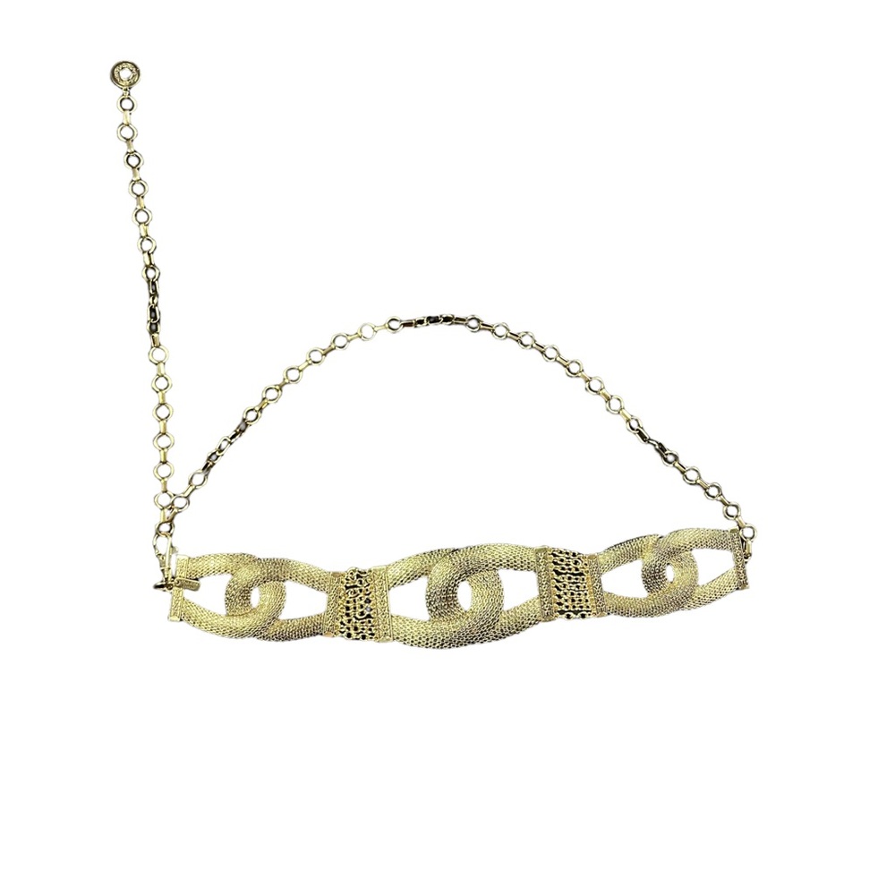 Chicos chunky gold tone belt